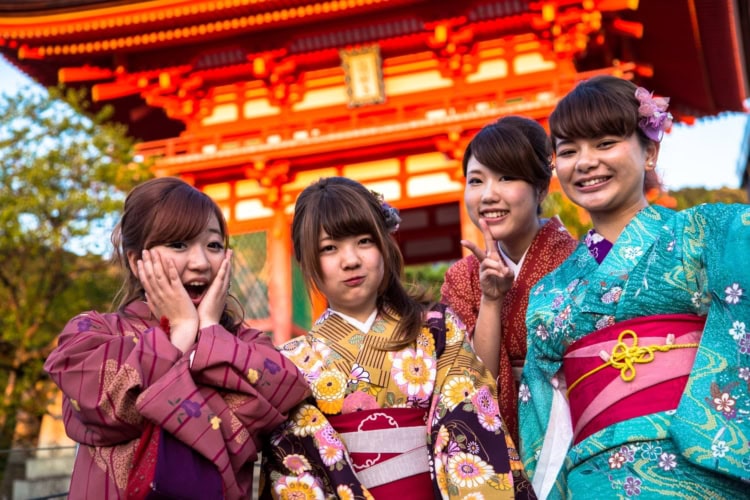 Kyoto Temple Smiles In Japan